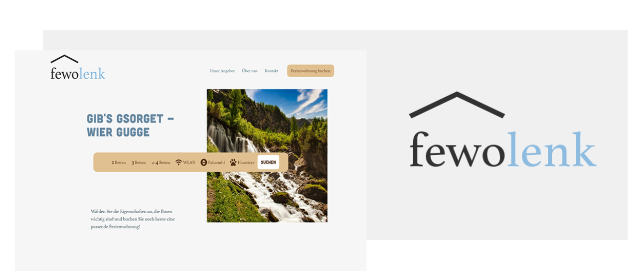 Übersicht Bild und Logo FewoLenk