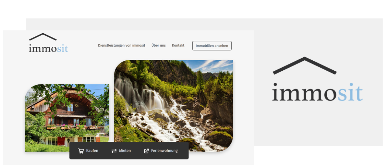 Übersicht Bild und Logo Immosit