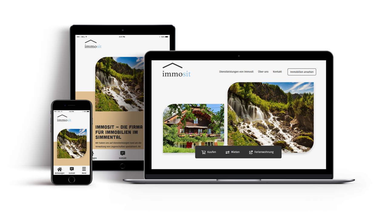 Immosit Webseite responsive