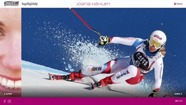 Joana Hählen Webseite Gif-Animation
